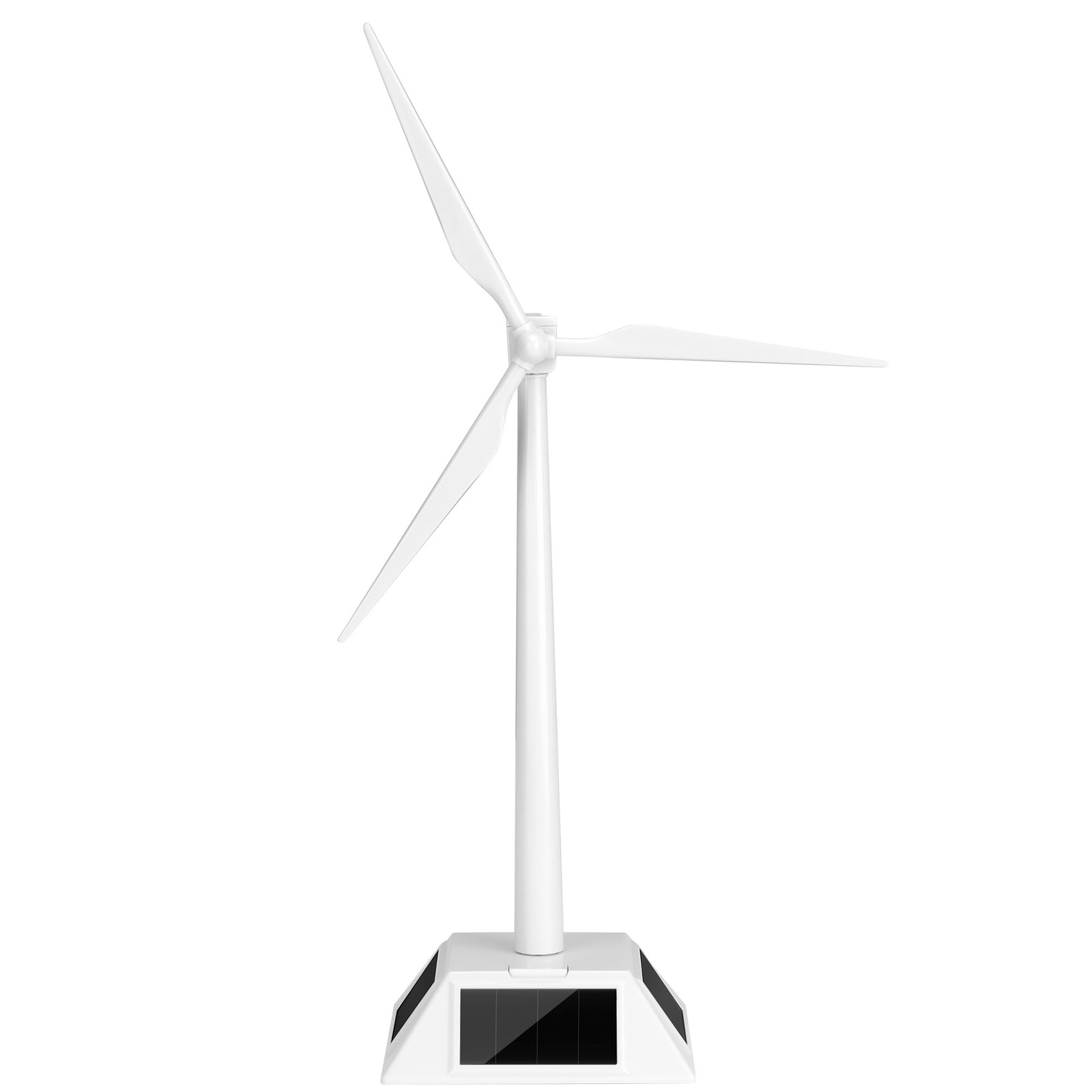 Solar Powered Windmill Model, Assembled Rotating Wind Turbine Generator Scien...