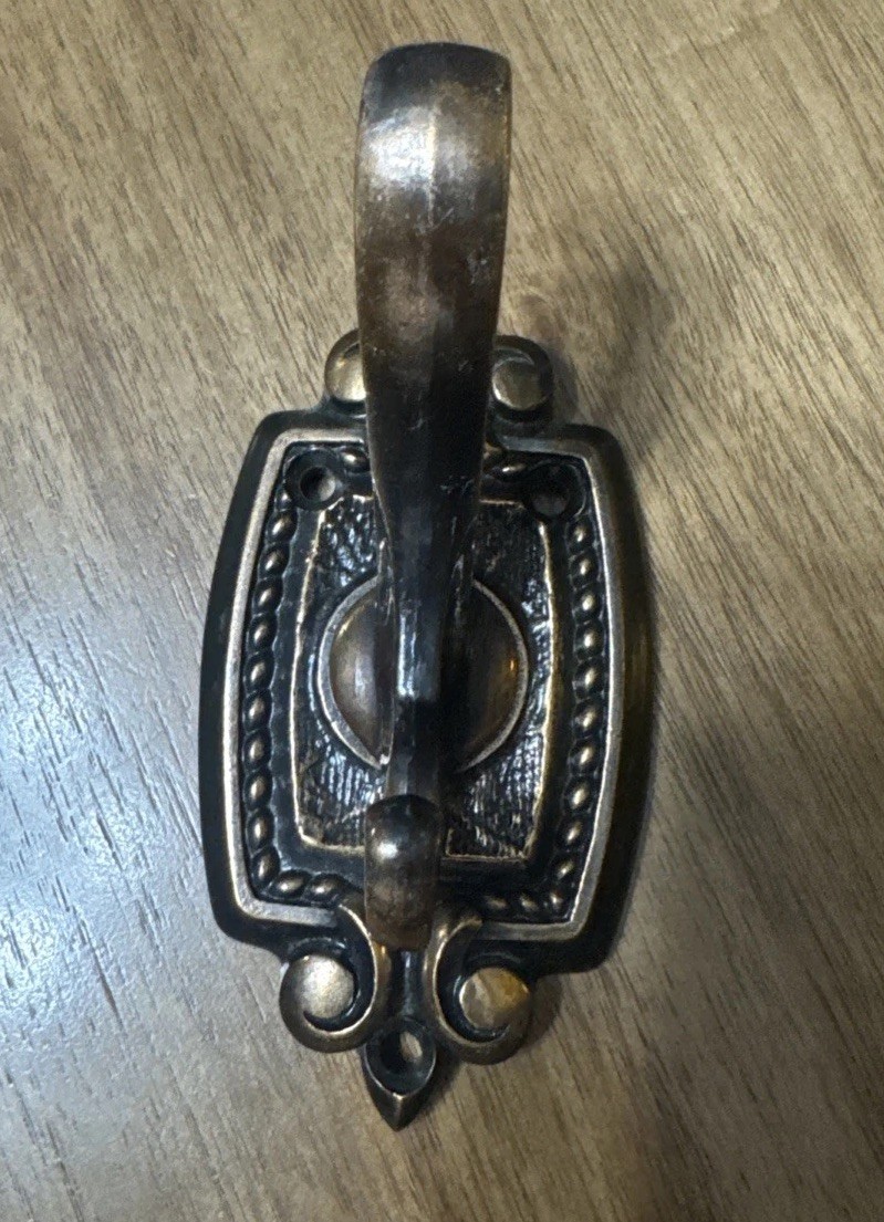 Vintage Brass Bathroom Hardware- Hook