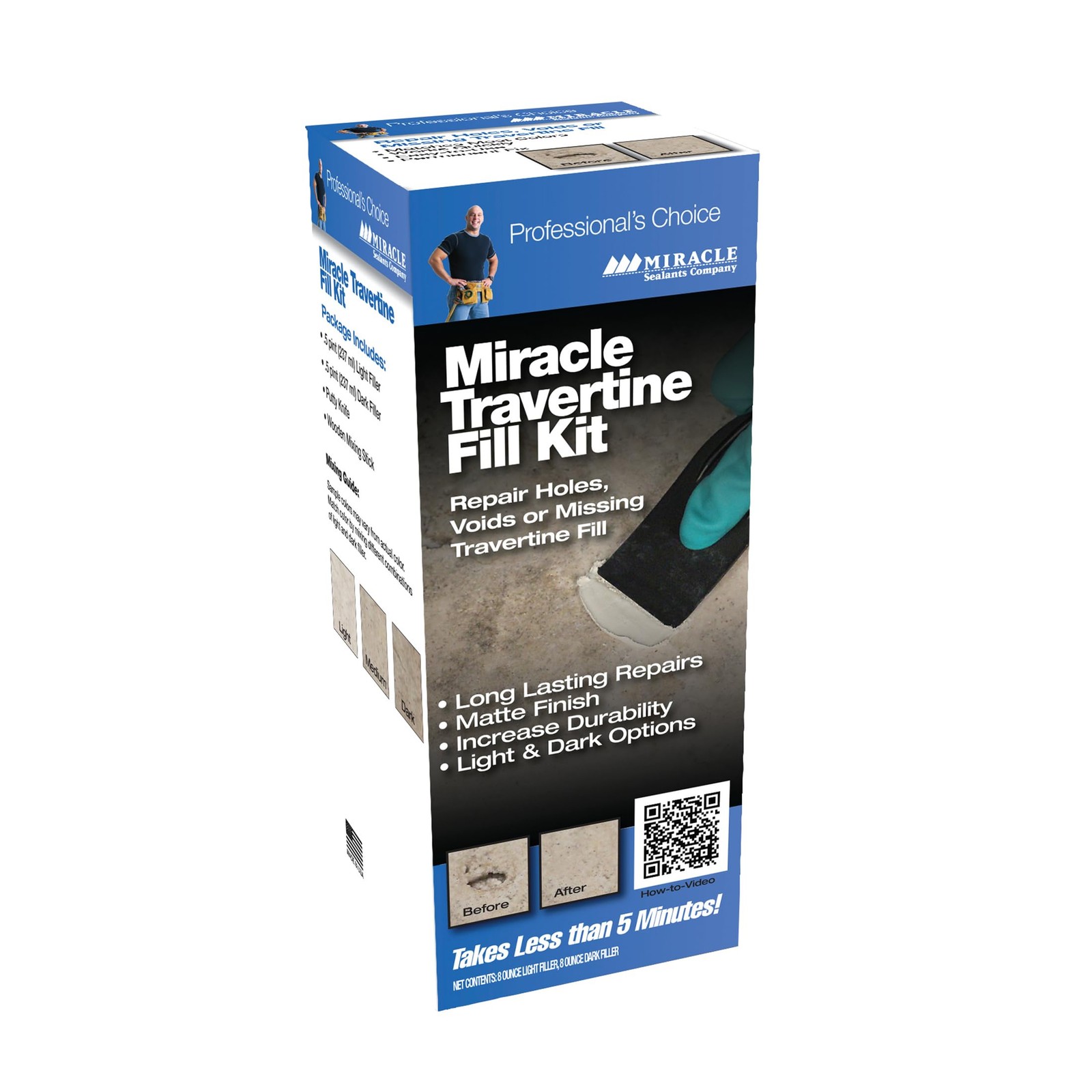 Miracle Sealants Travertine Fill Kit for Natural Stone