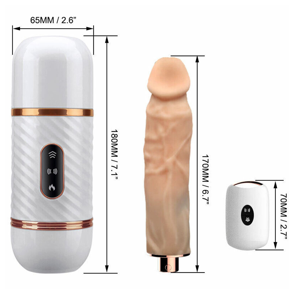 Cyclone Fire Thrusting Sex Machine w/ Heating, 7 Mode (Detachable Suction Cup)