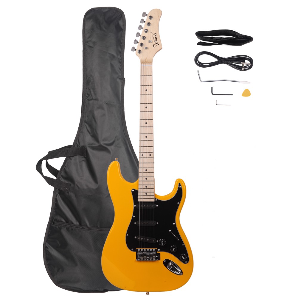 Glarry ST 22 Frets Basswood Electric Guitar Kit for Beginner With Bag
