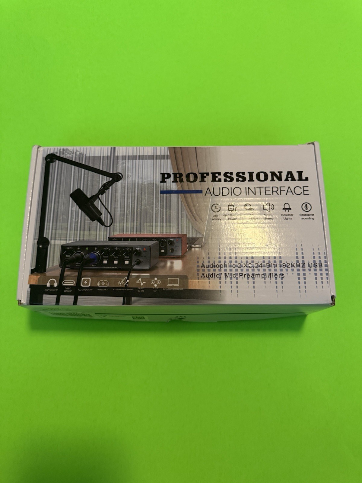 EBXYA 2i2 Professional Audio Interface For Podcasts Bloggers Vocals Music Pc Mac