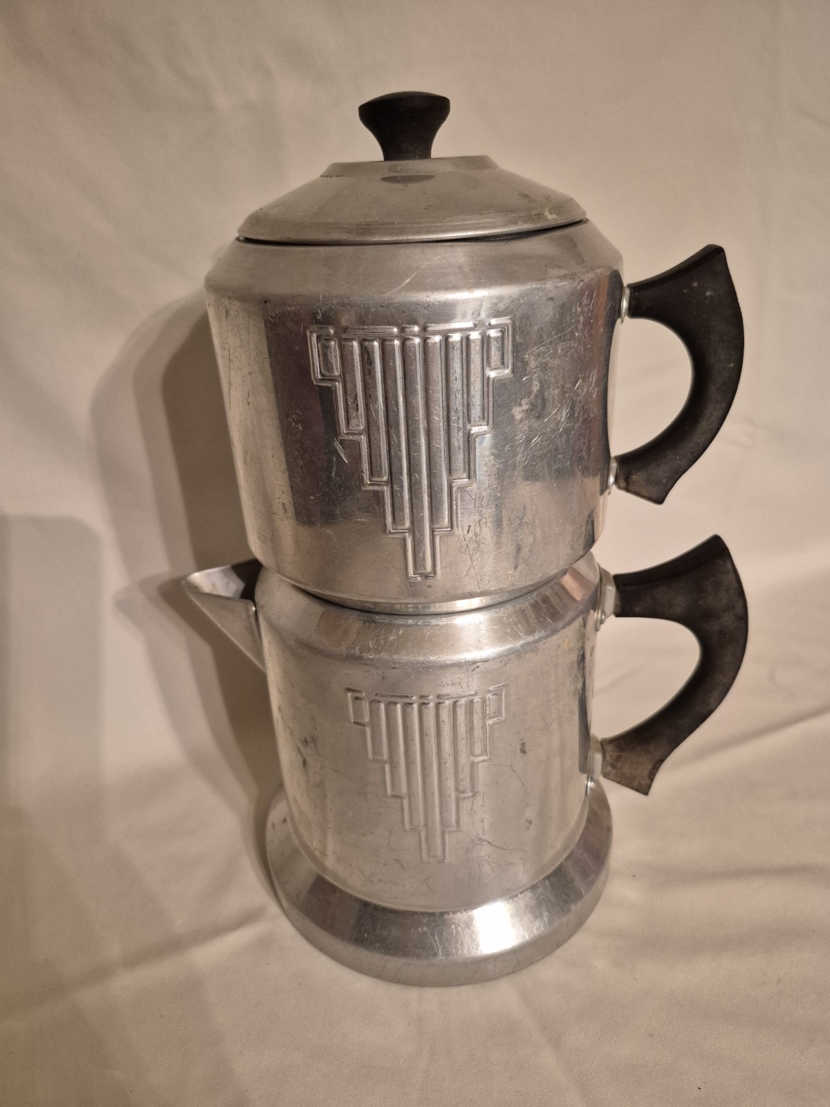 Antique ART DECO Futura Drip Coffee Maker With Coil & BAKELITE Handles