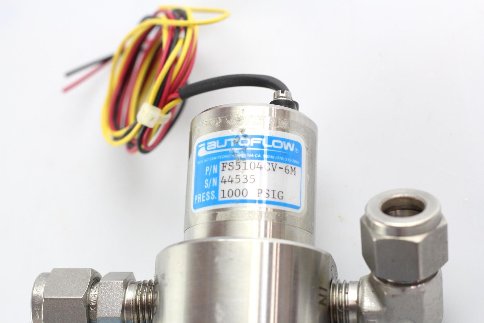 Autoflow Airflow Valve FS5104CV-6M 1000 PSIG