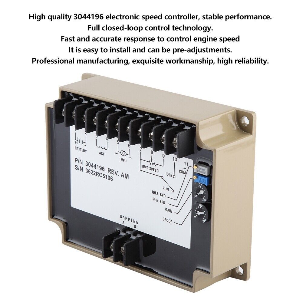 Electronic Speed Controller Governor 3044196 Generator Speed Control Board♡