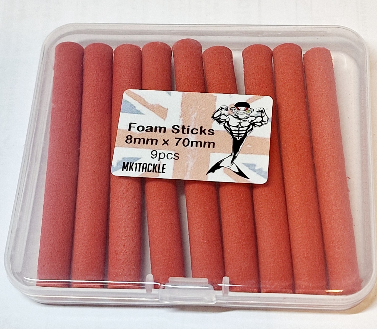 RED pop up pike fishing - Zig Fishing Foam  Carp Zig Fishing Foam 9pcs in case