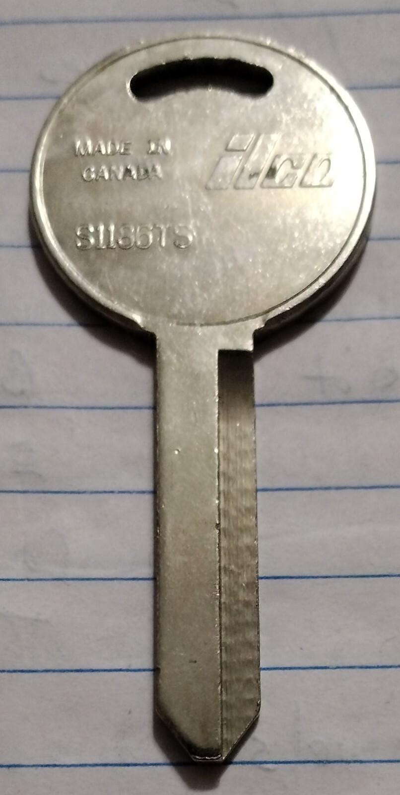 Ilco S1186TS Key Blank Uncut Tracking # Included