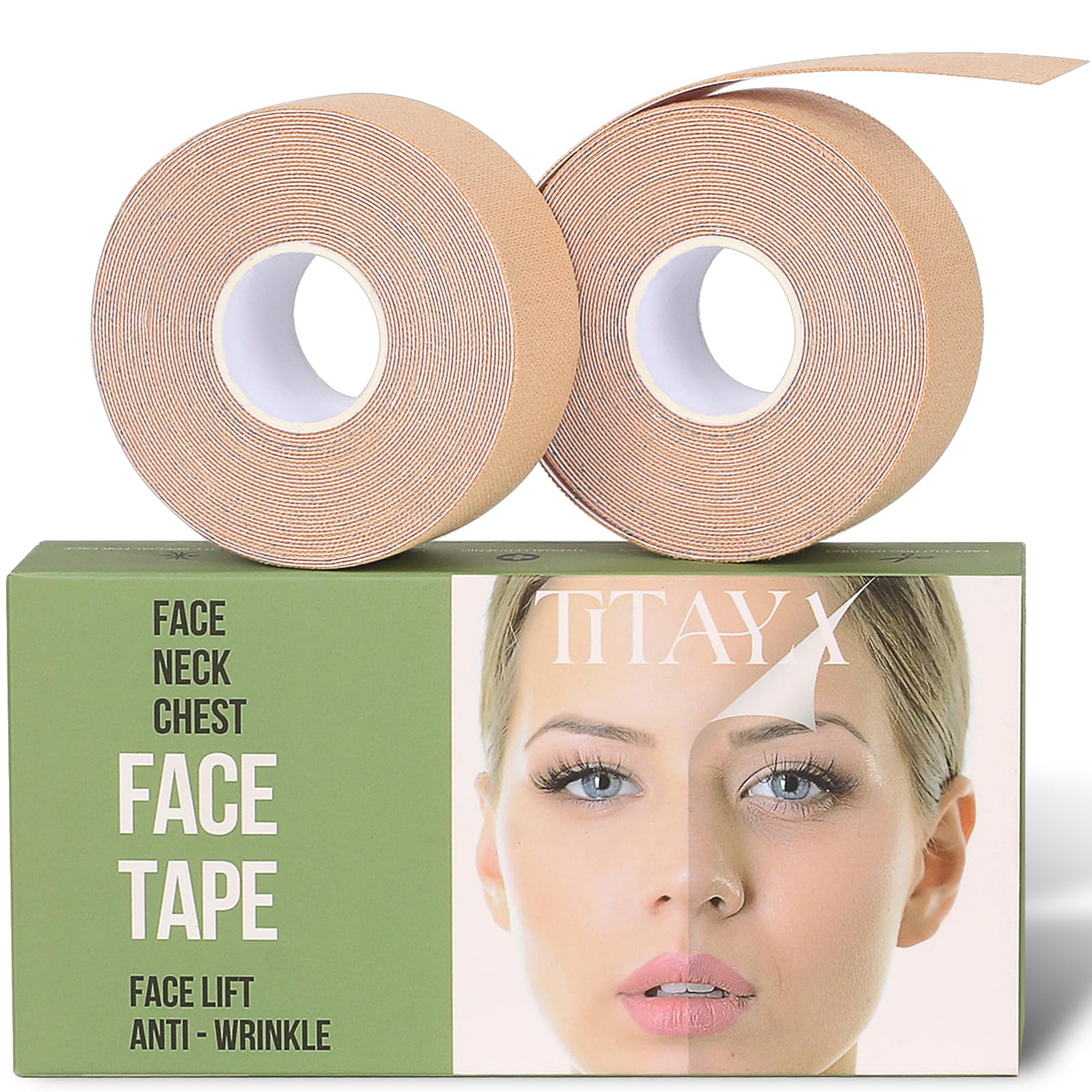 Face Tape for Wrinkles Overnight, Wrinkle Tape for Face, Myofascial Lift Tape...