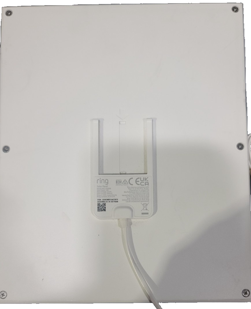 Ring Solar Panel 2nd Generation 4W for Stick Up Cam 5F80E9 WHITE (UNIT ONLY)