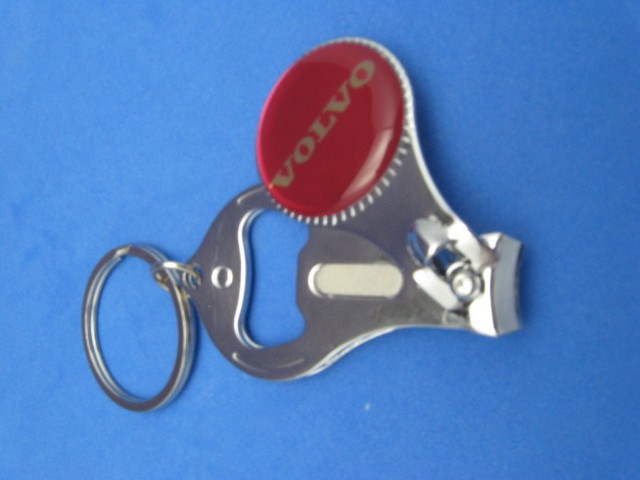 VOLVO LOGO KEY RING NAIL CLIPPER BOTTLE OPENER #050