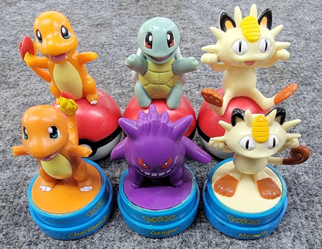 Lot Of 6 Vintage 1999-2000 Kraft And RoseArt Pokemon Stamps