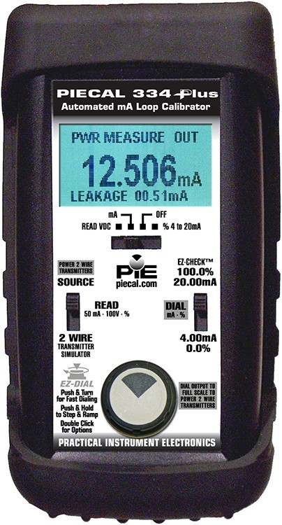 PIE 334Plus Milliamp Loop Calibrator, 4-20mA