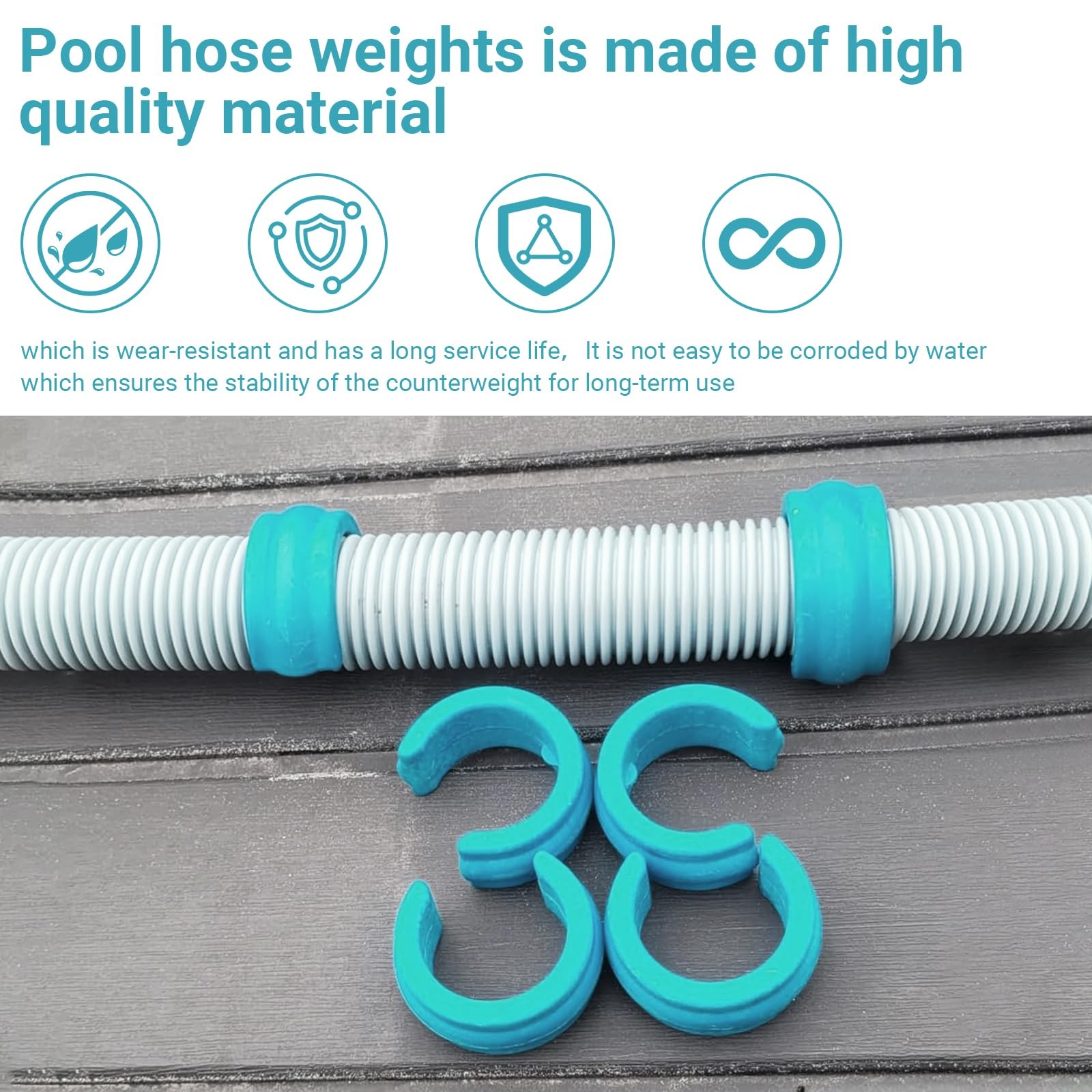 Pool Cleaner Hose Weight, 4 Pack