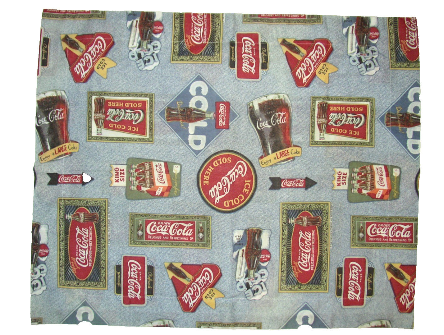 (1) Coca-Cola Standard Size Pillow Sham EUC