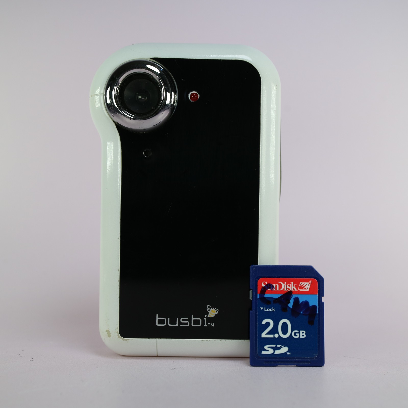 Busbi Handheld Compact Digital Video Recorder White Tested