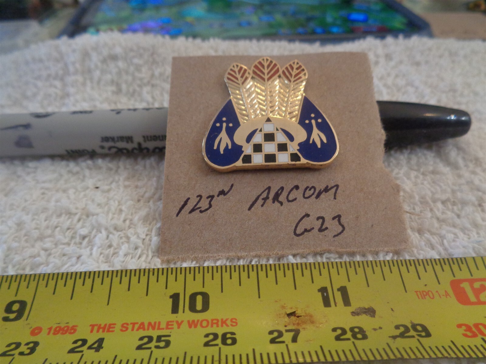 123rd Army Reserve Command G23 Unit Crest, DI, DUI (DRAW#20)