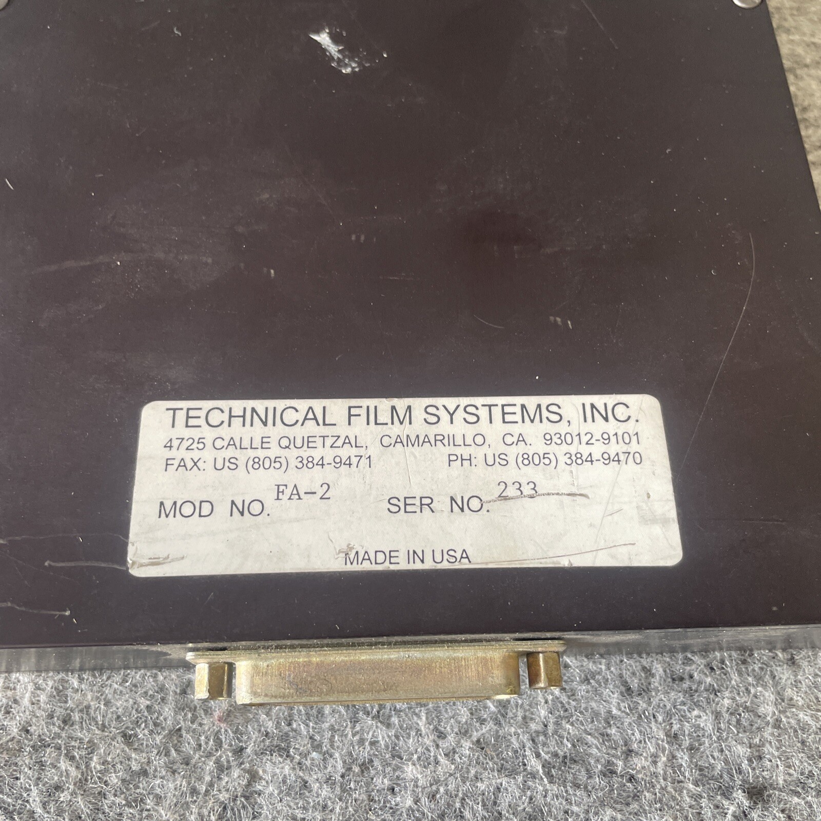 Technical Film Systems FA-2 Fader Module Light Valve Contoroller for Printer