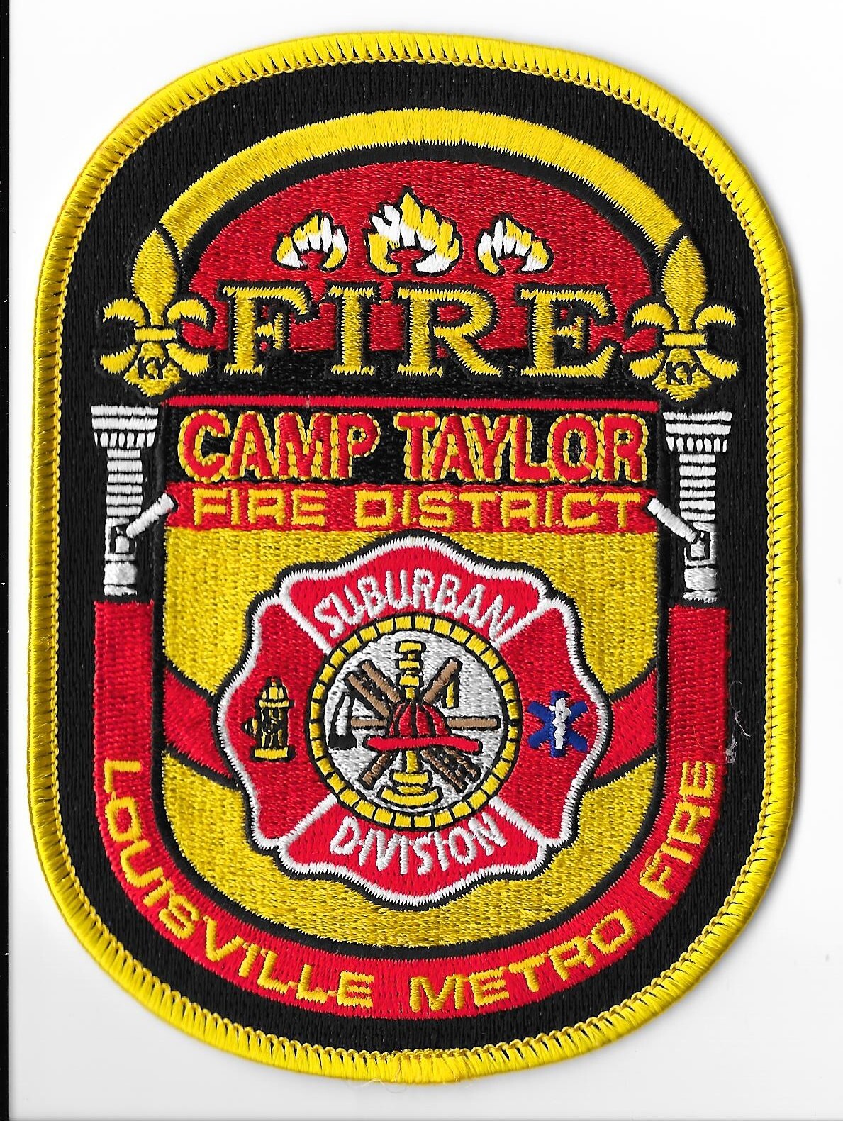 Camp Taylor Fire District Louisville Metro, Kentucky Shoulder Patch V1