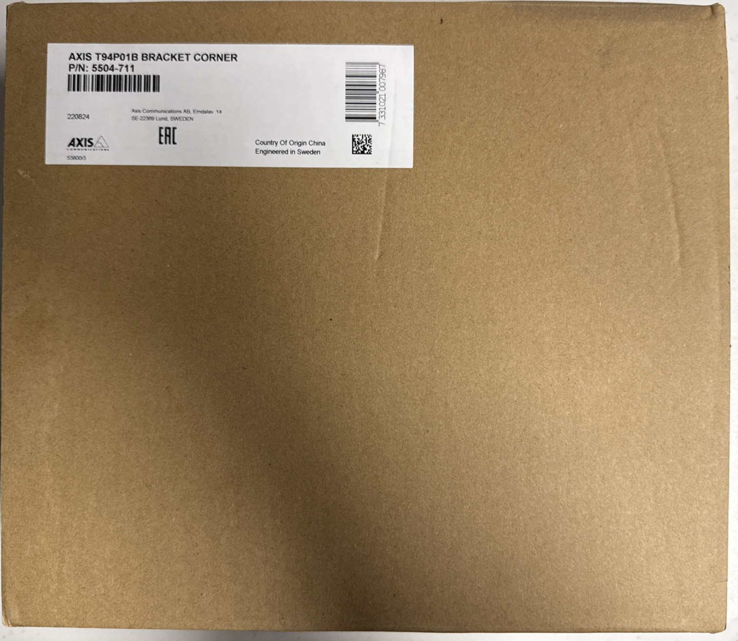 Axis T94P01B Corner Mount Bracket 5504-711 for Network Security Camera