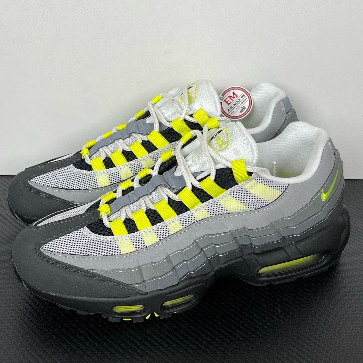 "CT1689-001" Nike Air Max 95 Men's Grey, Black and Yellow Sports Shoes