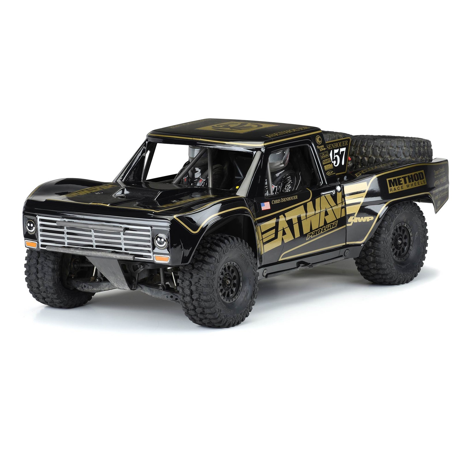 Pro-Line Racing Pre-Painted/Pre-Cut 1967 Ford F-100 Black UDR PRO354718