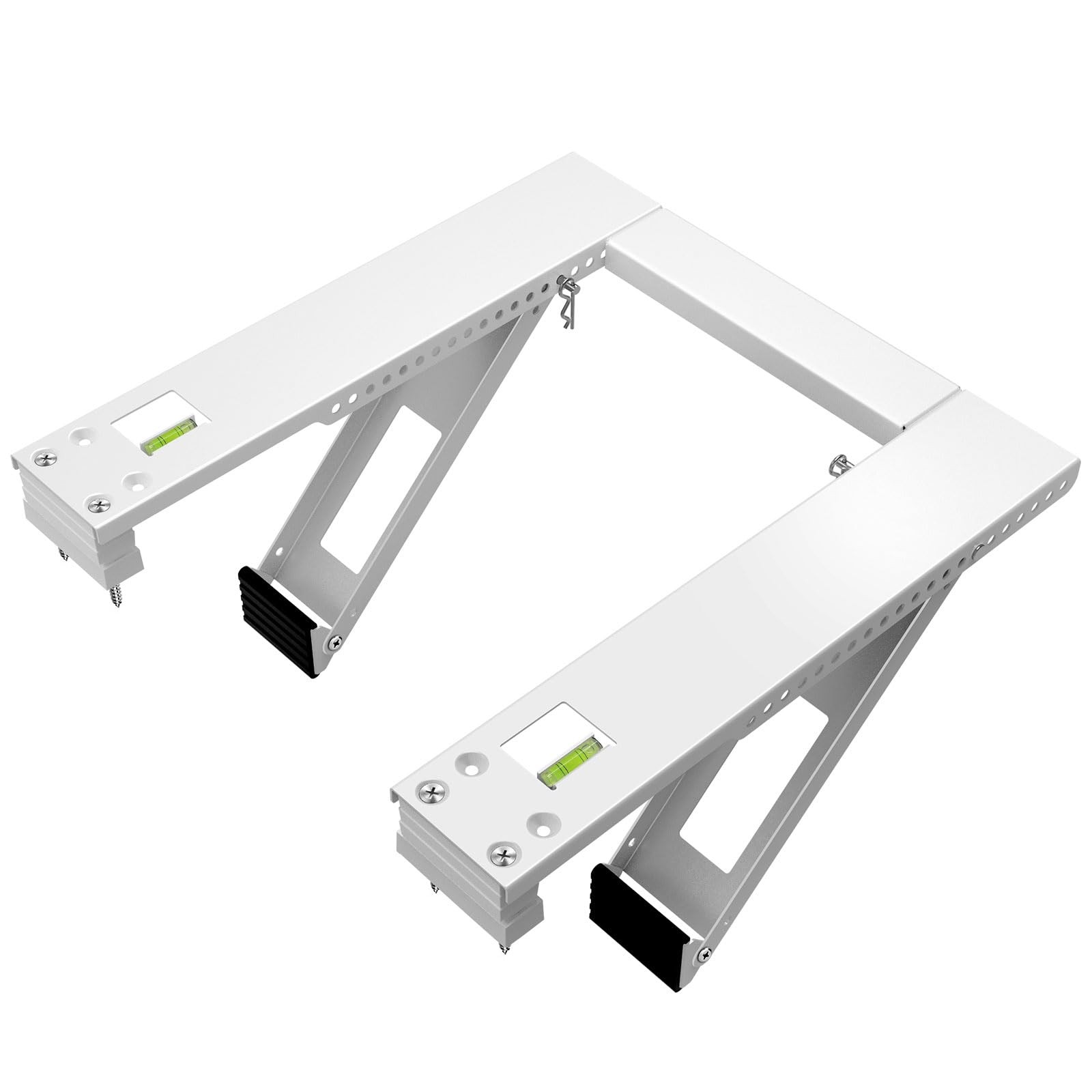 Qualward Air Conditioner Bracket Up to 180 lbs, Drilling Required, White