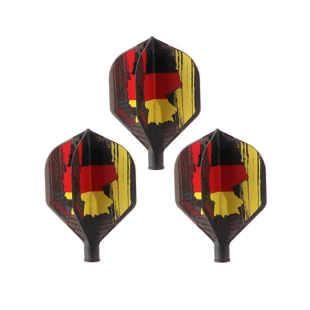 CUESOUL TERO AK4 Dart Flights Standard Shape German Flag Design