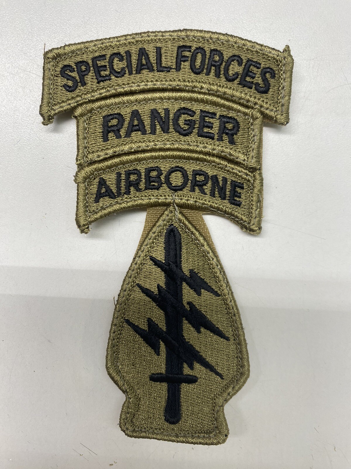 Special Forces Command OCP SSI Patch  Airborne ,Ranger , SF Tab With Hook