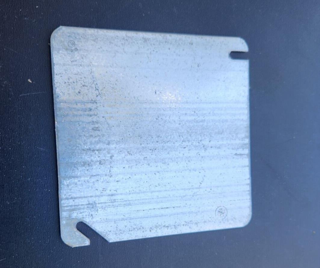 (50 Pk) Cooper Crouse-Hinds 4" Square Flat Blank, read description