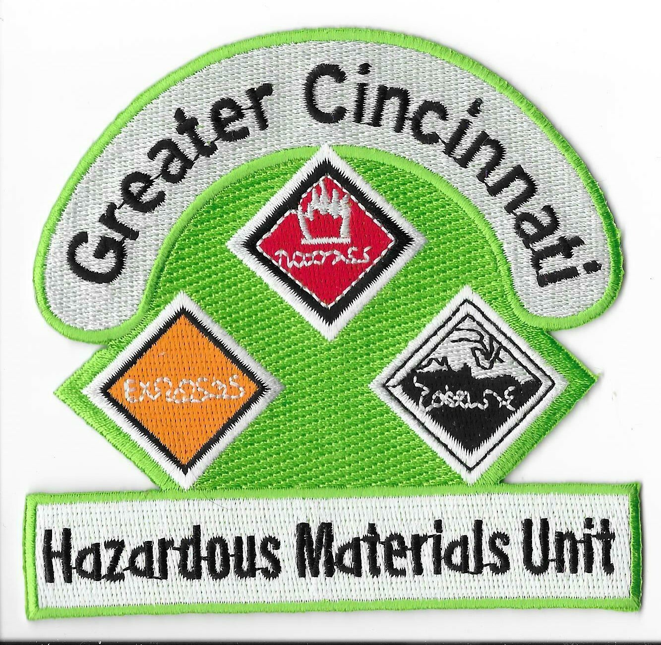 Greater Cincinnati Hazardous Materials Unit Fire, Ohio Shoulder Patch V1