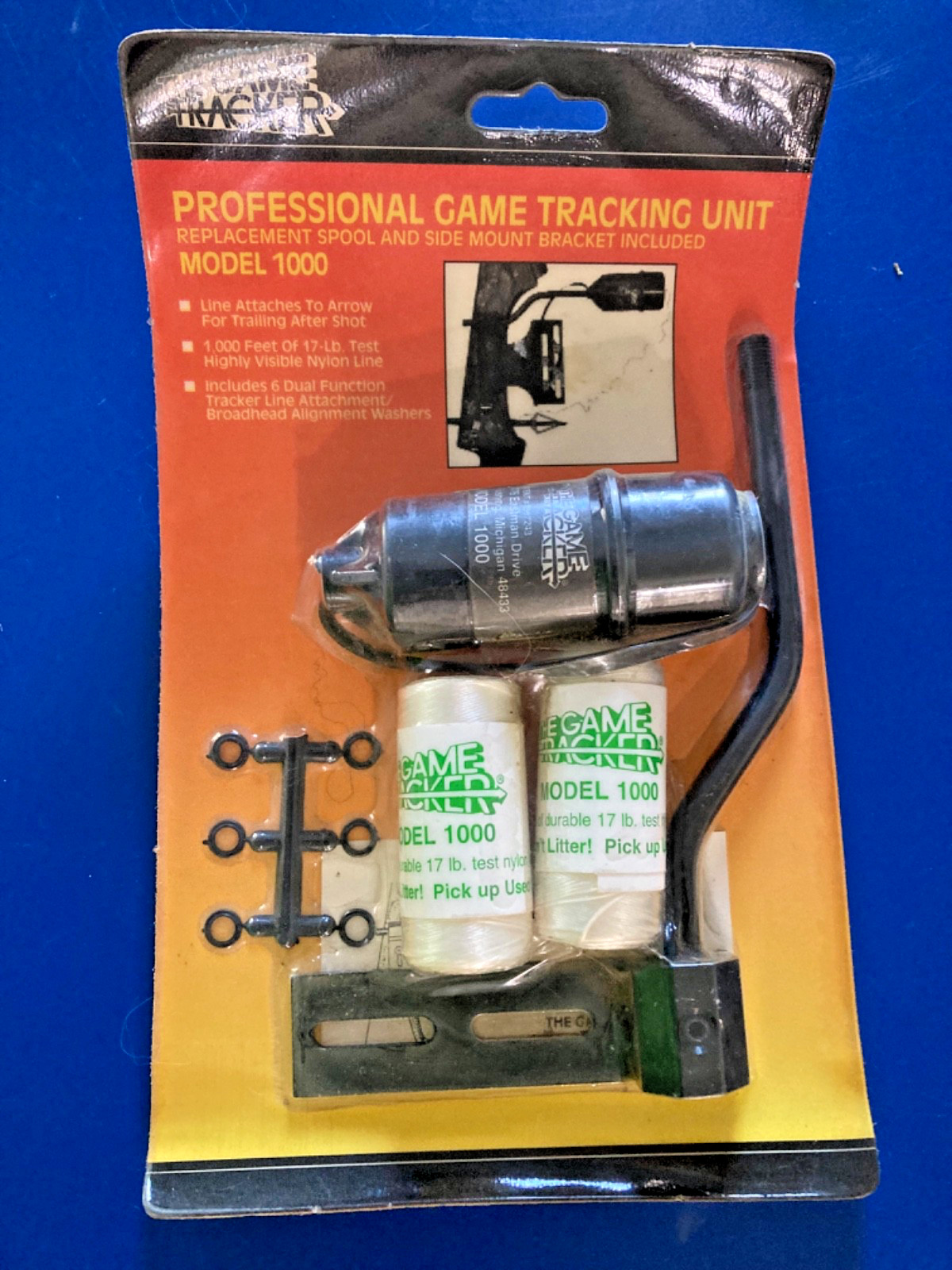 NOS Game Tracker 1000 Game Tracking Unit ARCHERY Mount Bracket Extra String USA
