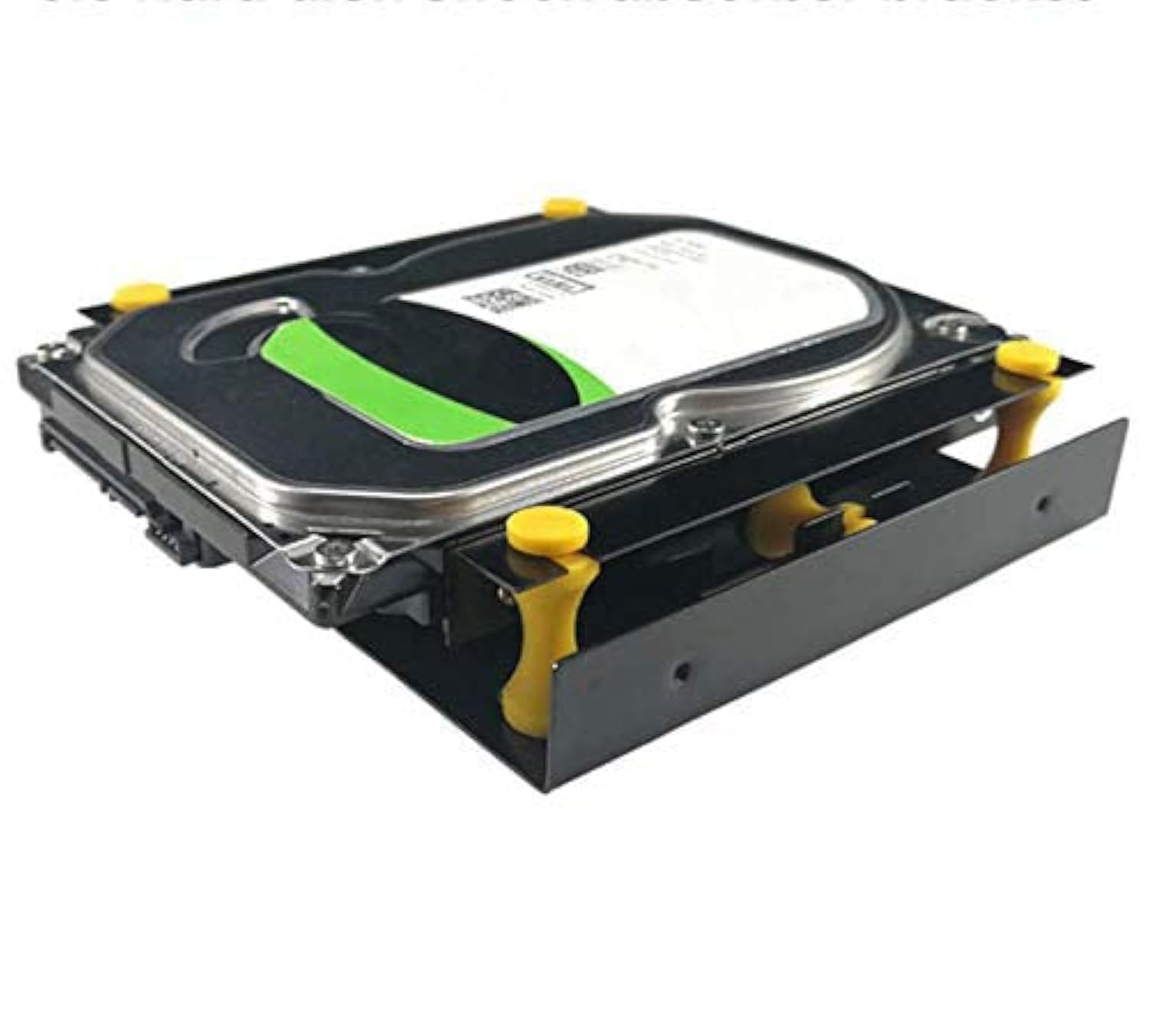 MEETOOT 3.5 inch Hard Disk Shock Absorber Bracket with inch, Yellow