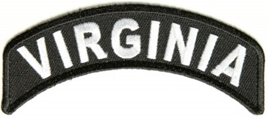 Virginia Mini Rocker Motorcycle Patch Biker Patch