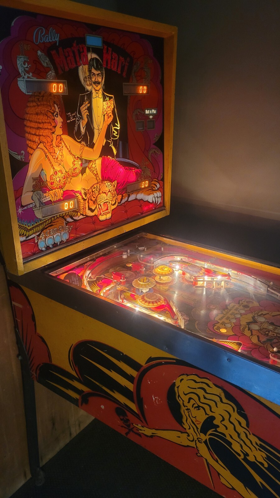 1978 Bally Mata Hari Pinball Machine