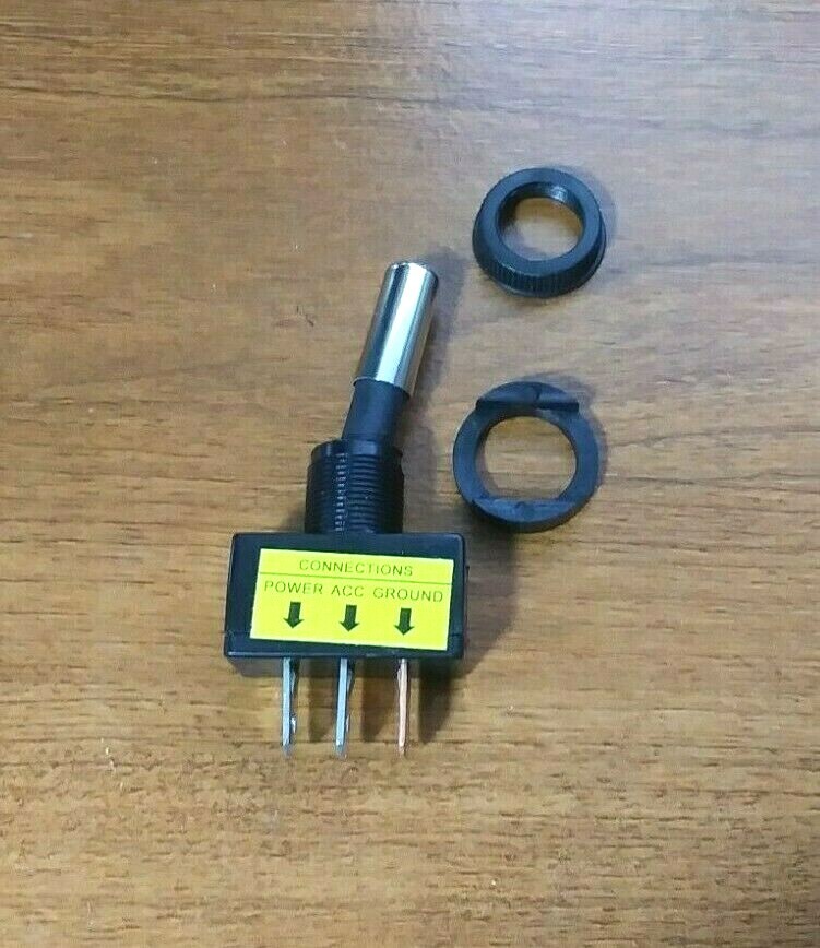 BBT Heavy Duty Lighted Green LED 12 volt DC 20 amp Toggle Switch