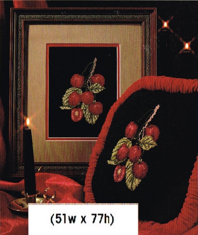 CHERRIES   CROSS STITCH PATTERN ONLY  -  FP  W  UR