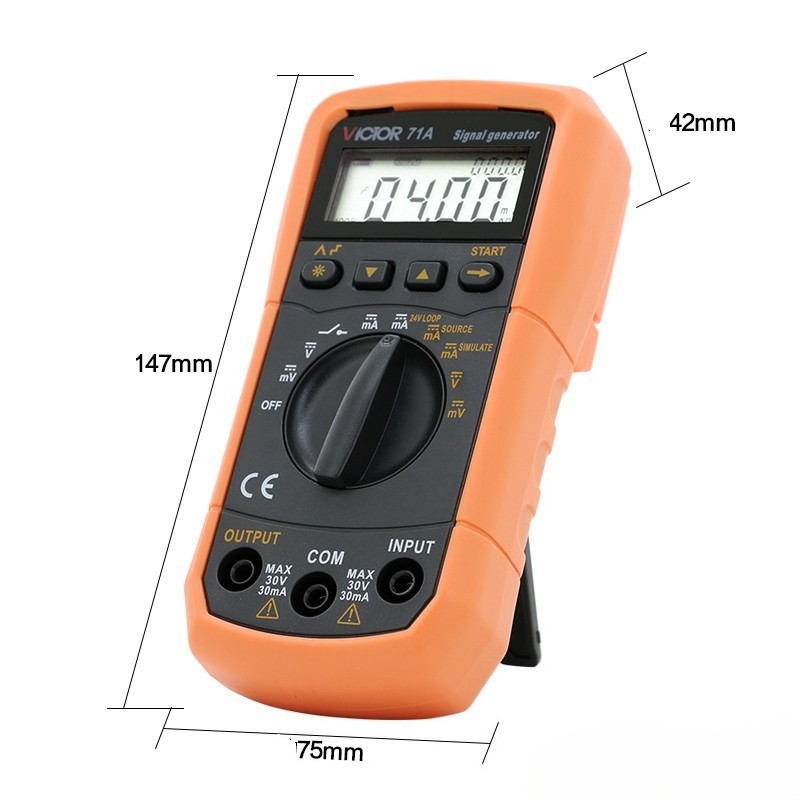For 24V DC Voltage Current Signal Generator Loop Step Output Simulator Meter