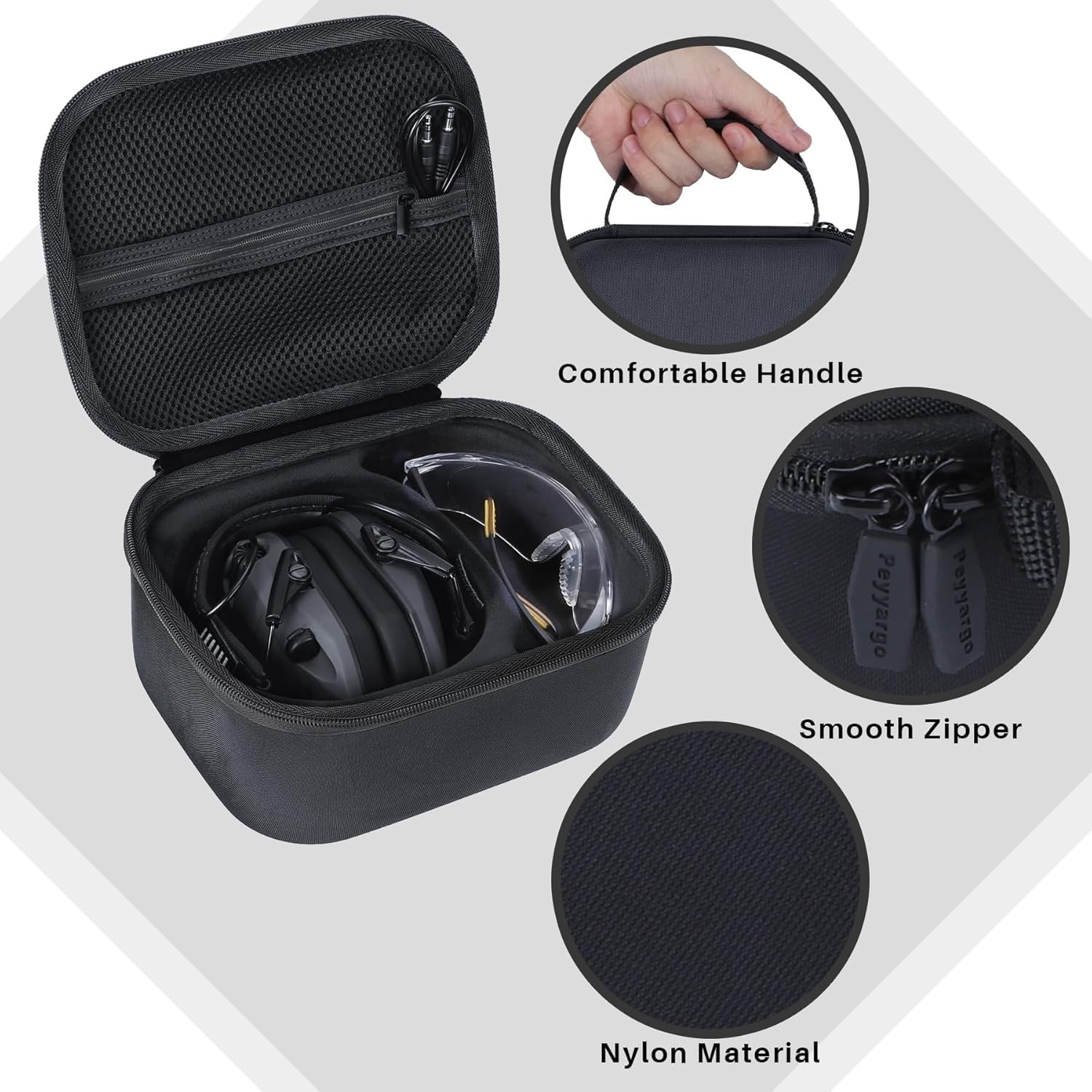Storage Case Compatible with Walker's Razor Slim Shooting Hearing Protection Ele