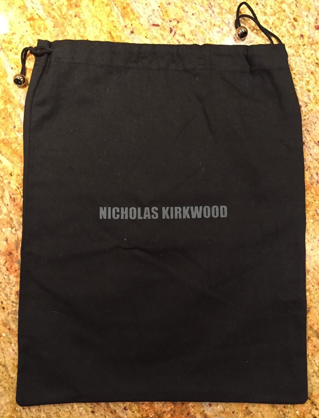 NICHOLAS KIRKWOOD Drawstring Logo Dust Bag 10 1/2" x 13" or 12 1/2" x 14"