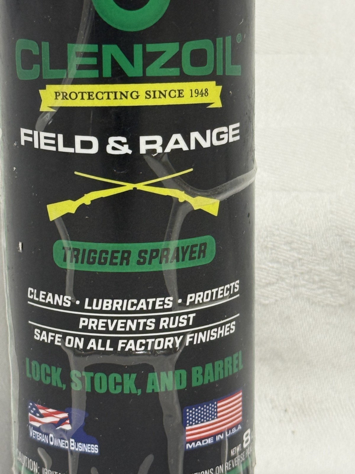 Clenzoil 2724 Field & Range Solution Trigger 8oz Green Black Clear Deep Cleaning
