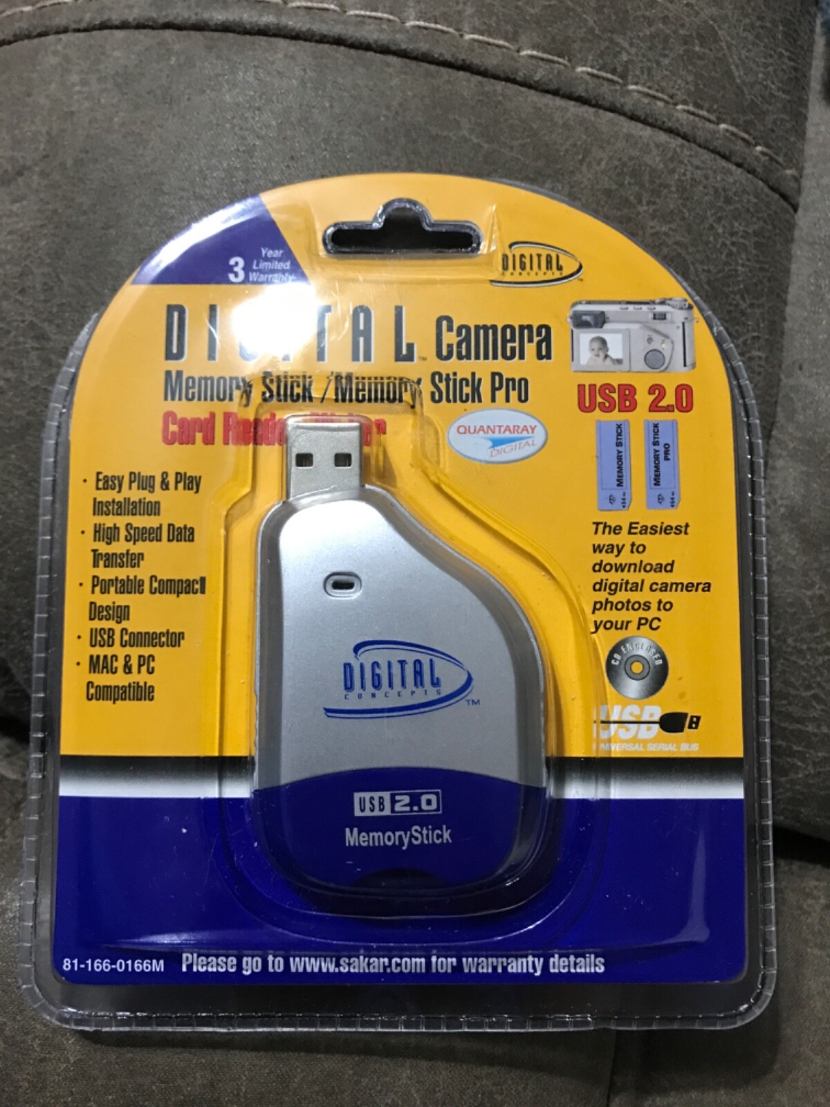 New Digital Concepts Camera Multi Media/Secure Digital Card Reader & Writer
