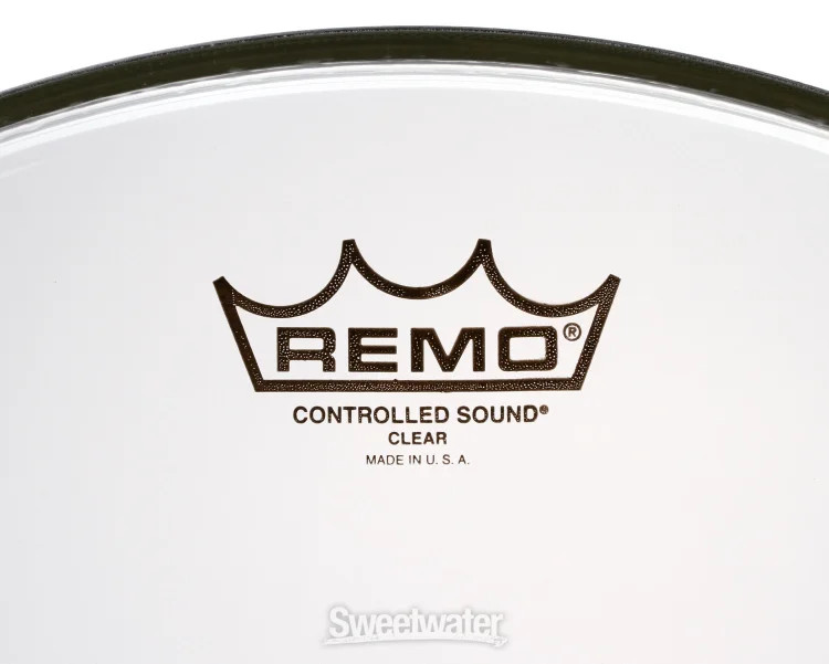 Remo Controlled Sound Clear Drumhead - 16" - with Black Dot