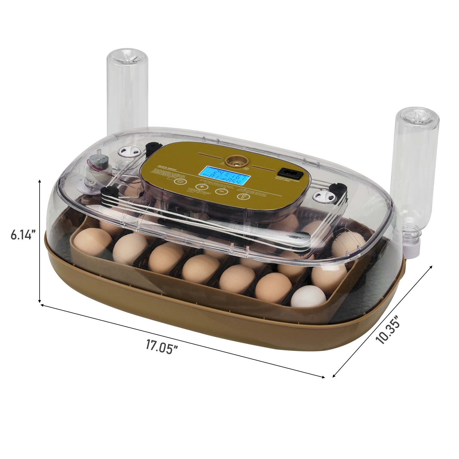 Automatic 24-36 Eggs Incubator Temperature Control Digital Chicken Egg Hatcher
