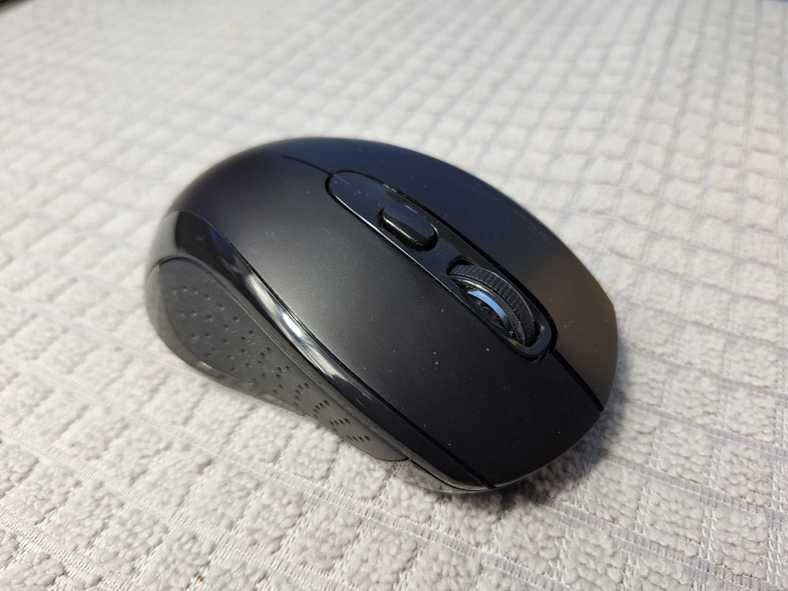Portable Tecknet Bluetooth 2.4G Wireless Mouse 4800 DPI Black Computer Mouse