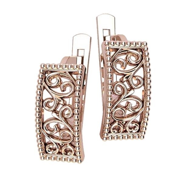 2 pairs Earring Wax patterns for lost wax casting Gold Jewelry/waxes_ 41295