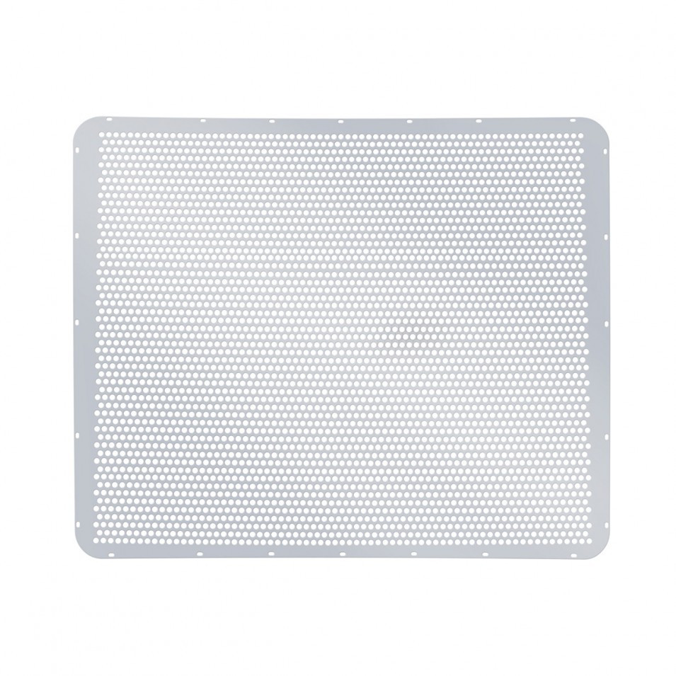 Peterbilt Extended Hood Stainless Steel Grill - Alternating Round Holes