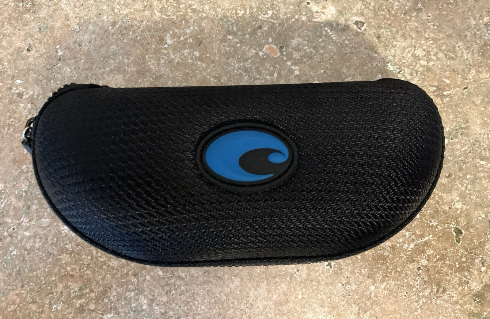 OAKLEY COSTA EYEGLASSES SUNGLASSES CASE SEMI SOFT SIDE BLACK BLUE ZIPPERED A