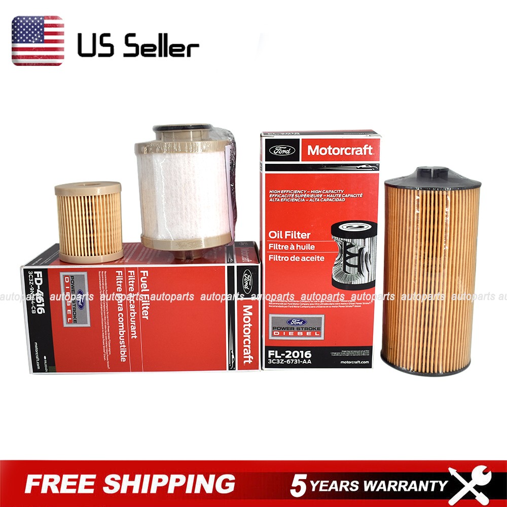 Genuine FD4616 & FL2016 Filter Kit for Ford 6.0L Powerstroke Diesel SuperDuty