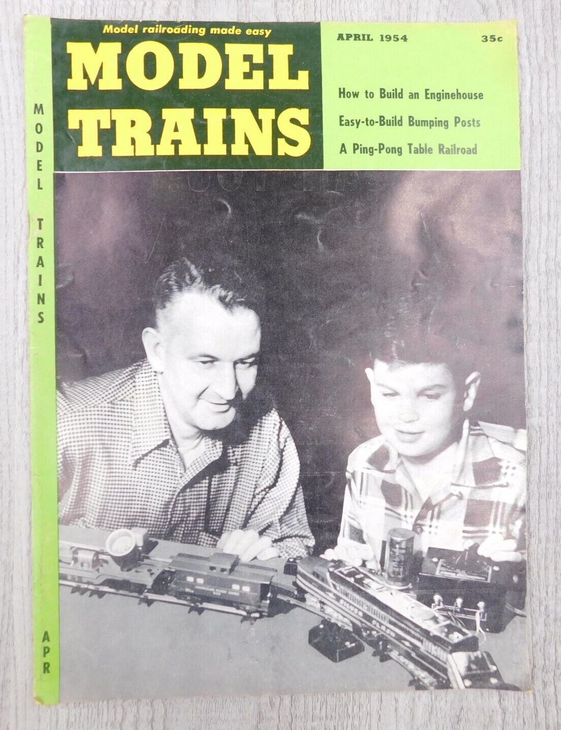 Model Trains Hobby Mancave Scale Railway April 1954 Vol 7 No 2 Vintage Magazine