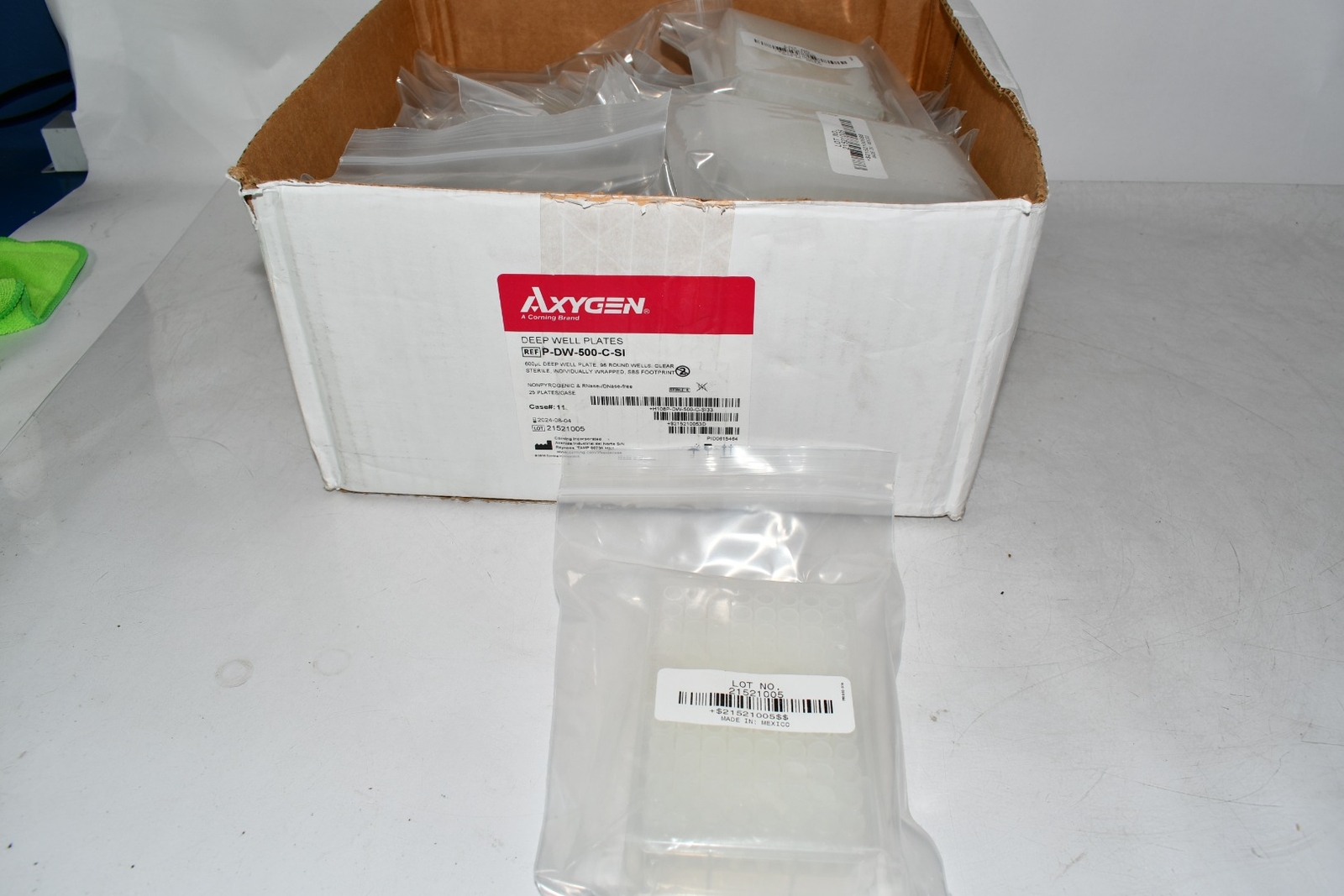 Lot of 23 NEW Axygen P-DW-500-C-SI Deep Well 96-Well x 600 microliter Storage Mi